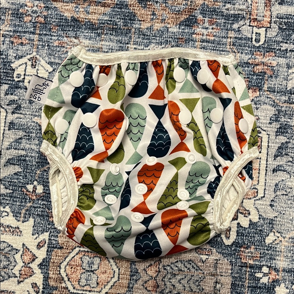 Vibrant Fish Patterned Diaper Covers - Picture 3 of 7